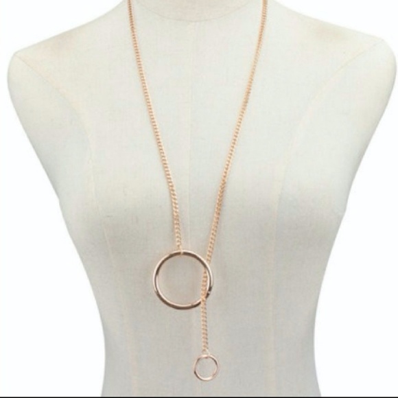 🆕️Gold Hoops Necklace - Picture 2 of 2